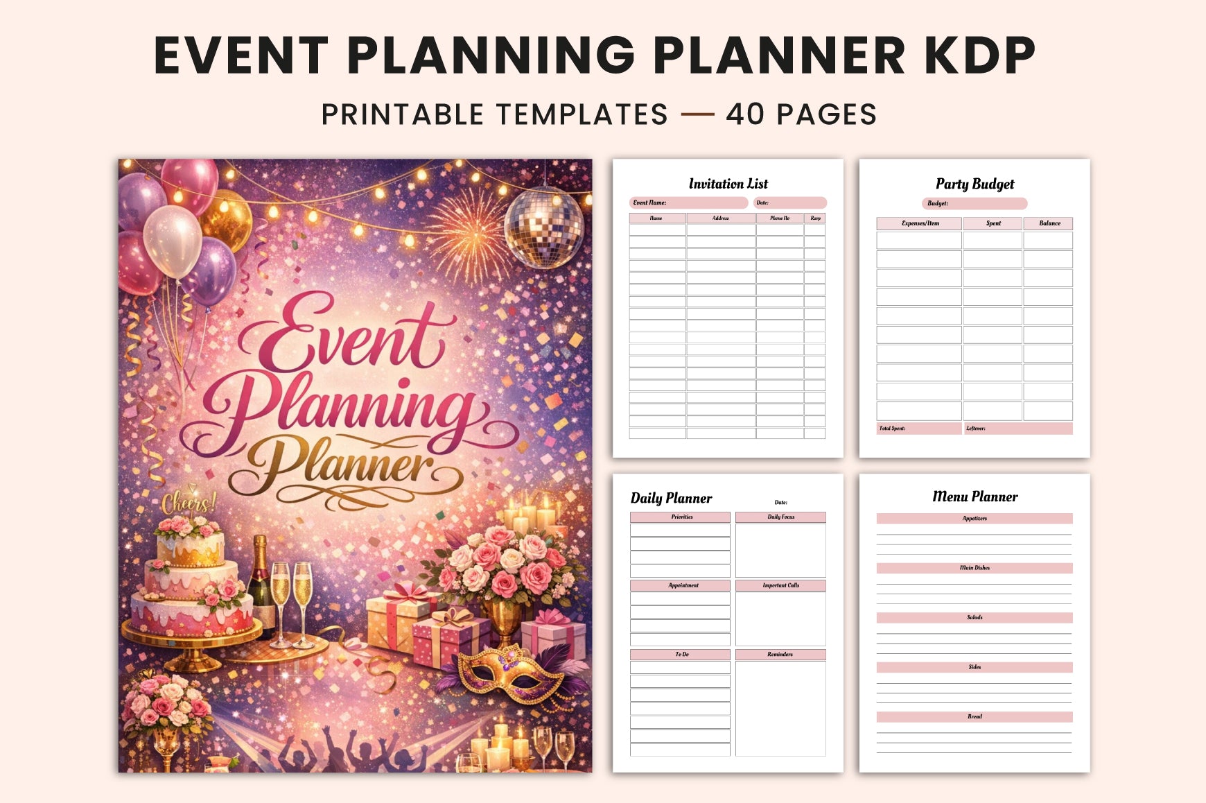 Party Event Planning Planner