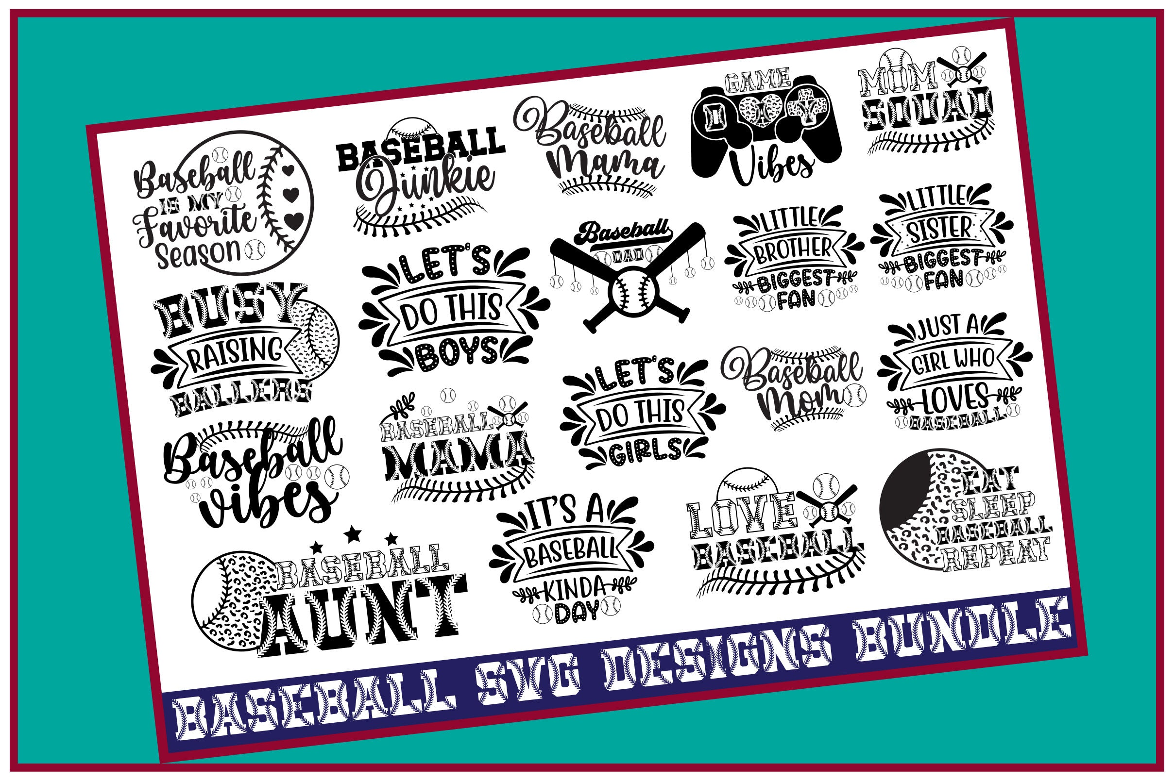 Baseball SVG Bundle - CraftNest - Digital Crafting and Art