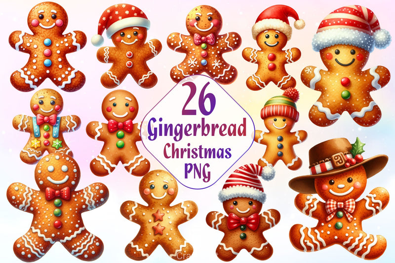 Gingerbread Clipart Bundle - CraftNest - Digital Crafting and Art