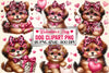 Valentine Dog Clipart Bundle