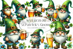 St Patrick'S Gnome Clipart Bundle - CraftNest - Digital Crafting and Art