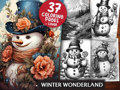 Winter Wonderland Coloring Books - CraftNest