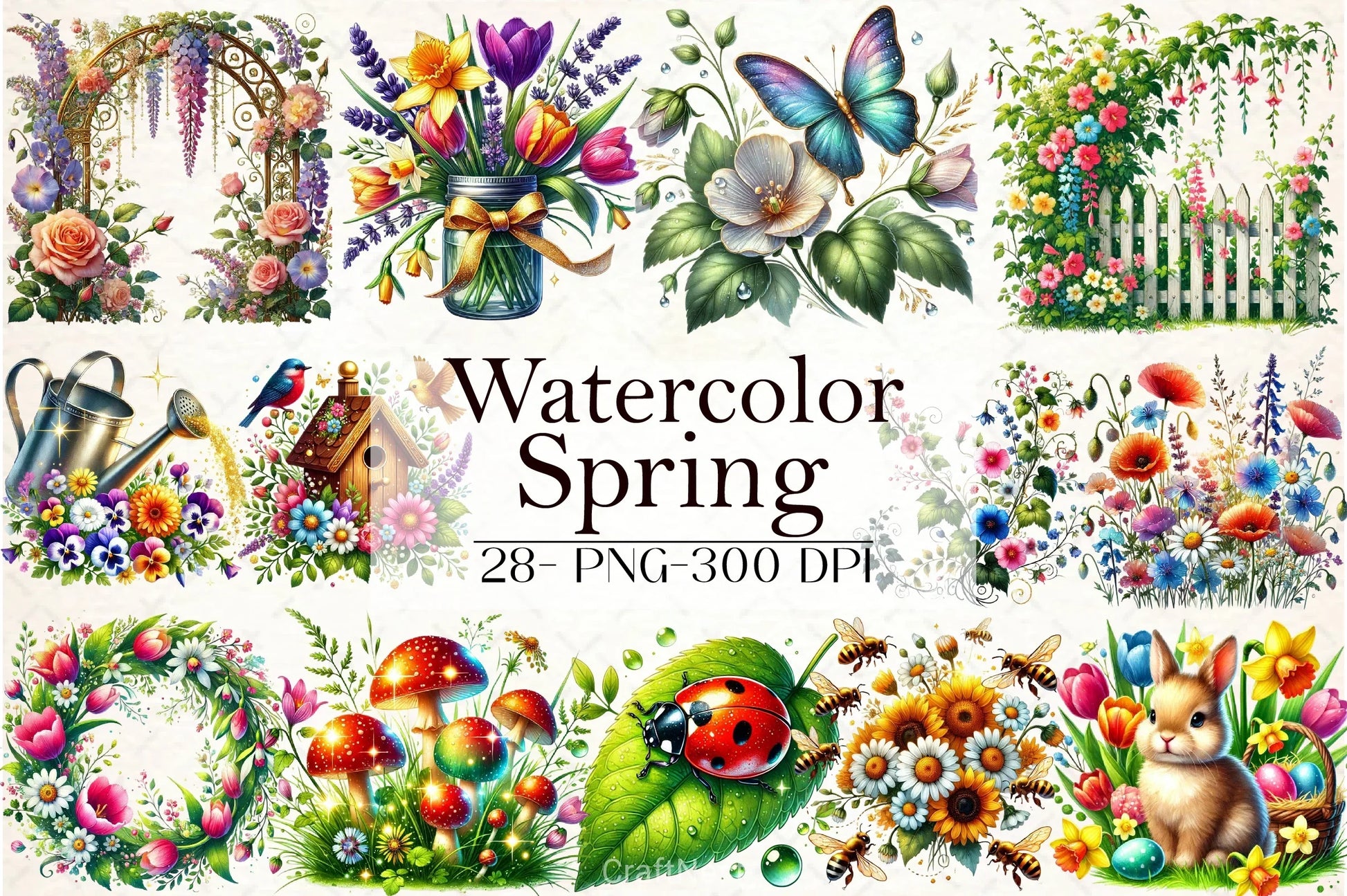 Spring Clipart Bundle 2 - CraftNest - Digital Crafting and Art