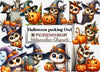 Halloween Owl Pumpkin Clipart Bundle