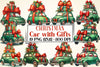 Christmas Car Gifts Clipart Bundle