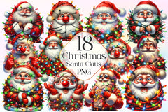 Santa Claus Clipart Bundle 3 - CraftNest - Digital Crafting and Art