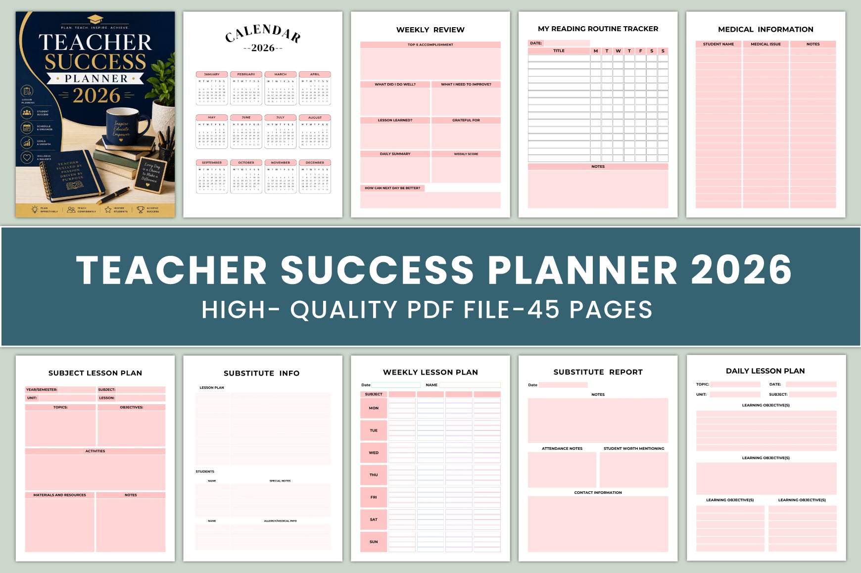 Teacher Success Planner