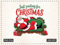 Just Waiting For Christmas Retro Pin Clipart Bundle - CraftNest - Digital Crafting and Art