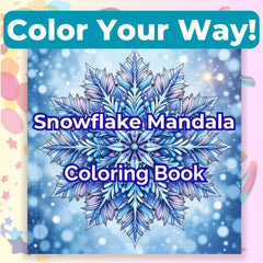 Snowflake Mandala Coloring Book Bundle - CraftNest - Digital Crafting and Art