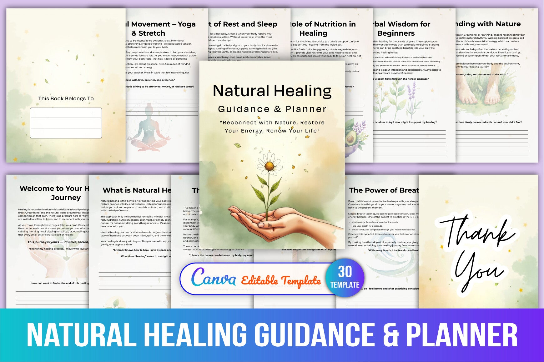 Natural Healing Guidance Planner