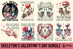 Skeleton Valentine's Day Clipart Bundle 1 - CraftNest - Digital Crafting and Art