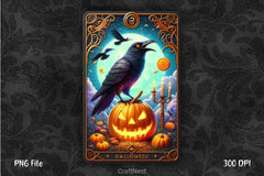Raven Bird Tarot Card Clipart Bundle 21 - CraftNest - Digital Crafting and Art
