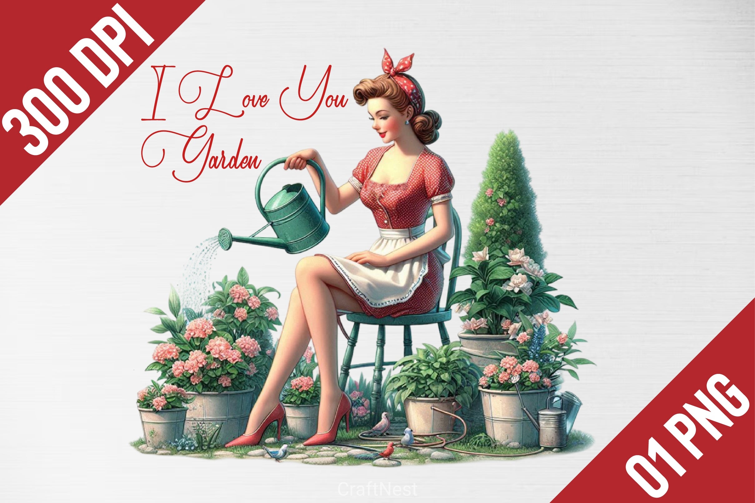 Retro Vintage Sassy Clipart Bundle - CraftNest - Digital Crafting and Art