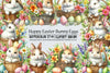 Happy Easter Bunny Clipart Bundle