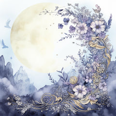 Moon Boho Seamless Digital Paper - CraftNest - Digital Crafting and Art