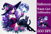 Halloween Witch Girl Clipart Bundle