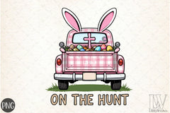Retro Easter Truck Clipart Bundle - CraftNest - Digital Crafting and Art