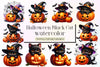 Halloween Black Cat Pumpkin Clipart Bundle 2