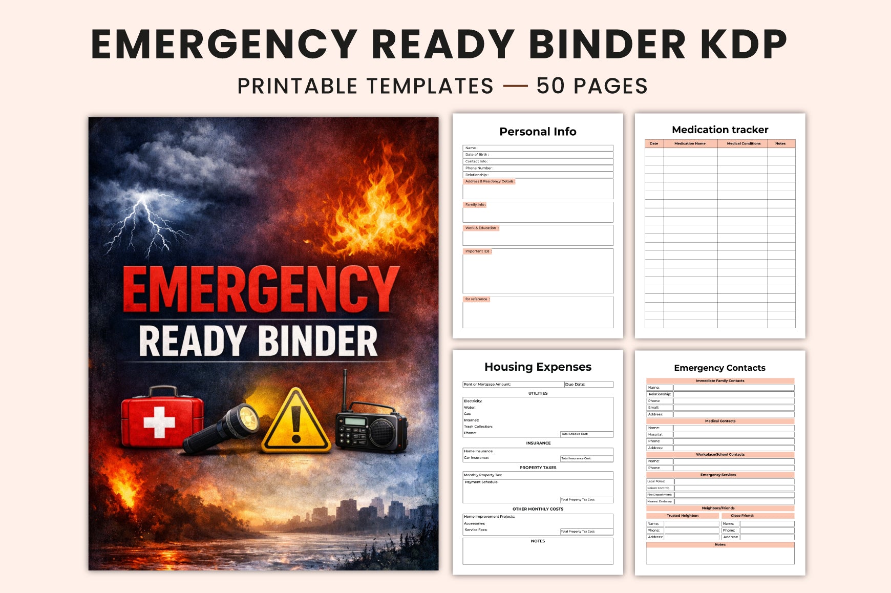 Emergency Ready Binder Planner