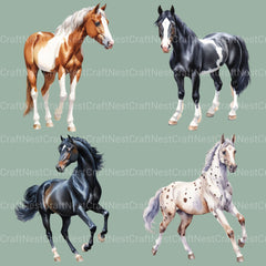 Horses Clipart Bundle 2 - CraftNest - Digital Crafting and Art