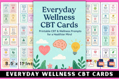 Everyday Wellness CBT Cards for Mental Health - CraftNest - Digital Crafting and Art