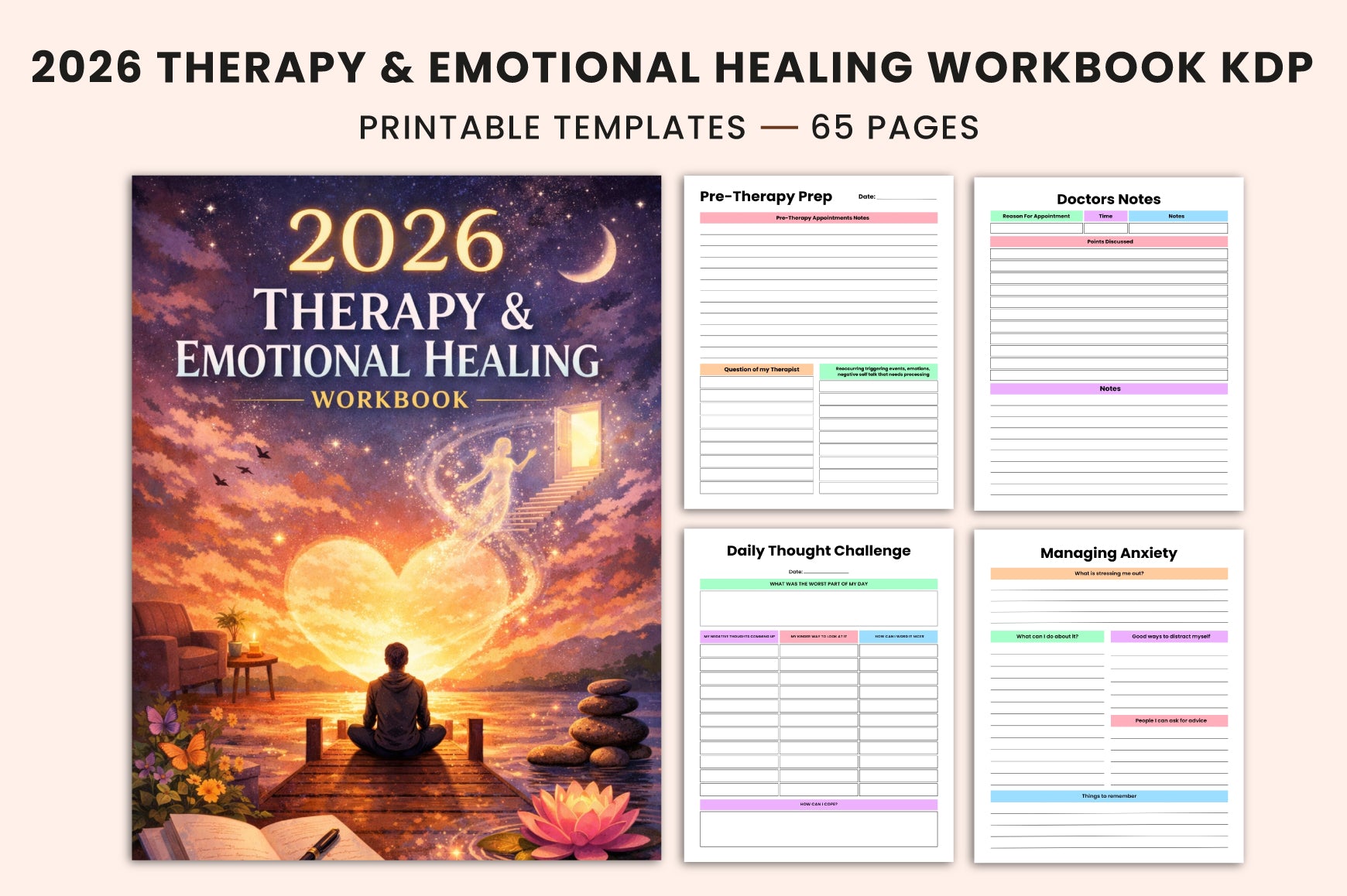 Therapy Emotional Healing Workbook