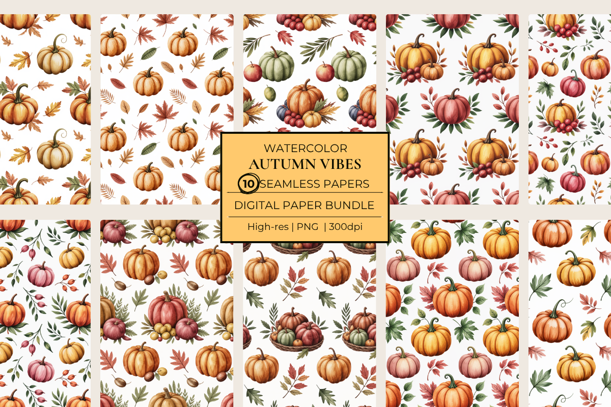 Autumn Vibes Seamless Papers