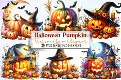 Halloween Pumpkin Clipart Bundle 8 - CraftNest - Digital Crafting and Art