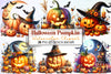 Halloween Pumpkin Clipart Bundle 8