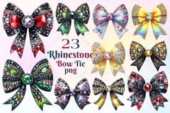 Rhinestone Bow Tie Clipart Bundle 2 - CraftNest - Digital Crafting and Art