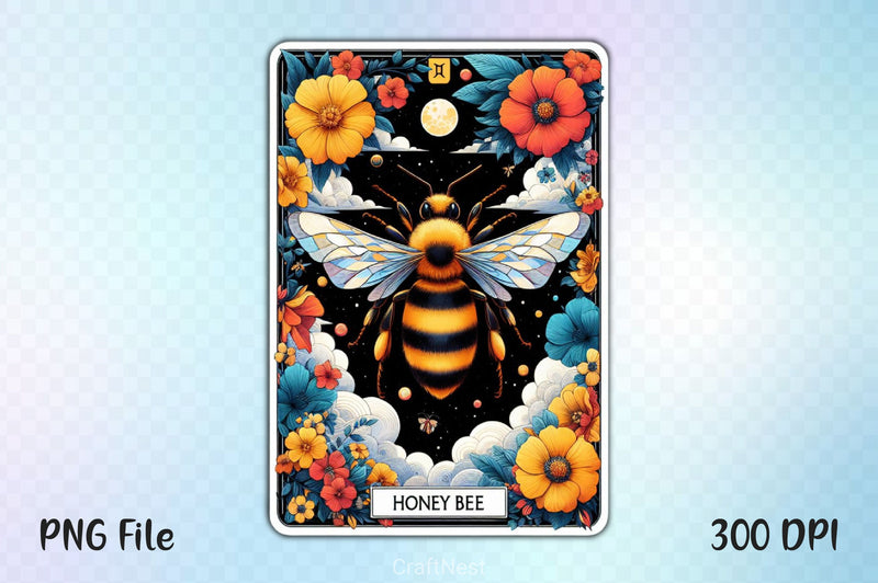 Honey Bee Tarot Card Clipart Bundle 17 - CraftNest - Digital Crafting and Art