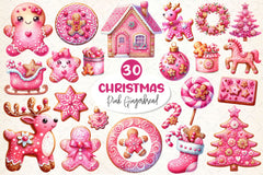 Gingerbread House Cookies Clipart Bundle - CraftNest - Digital Crafting and Art