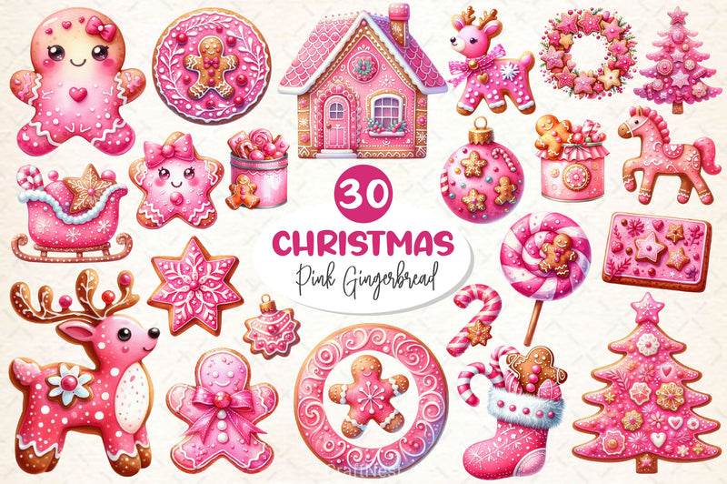 Gingerbread House Cookies Clipart Bundle - CraftNest - Digital Crafting and Art