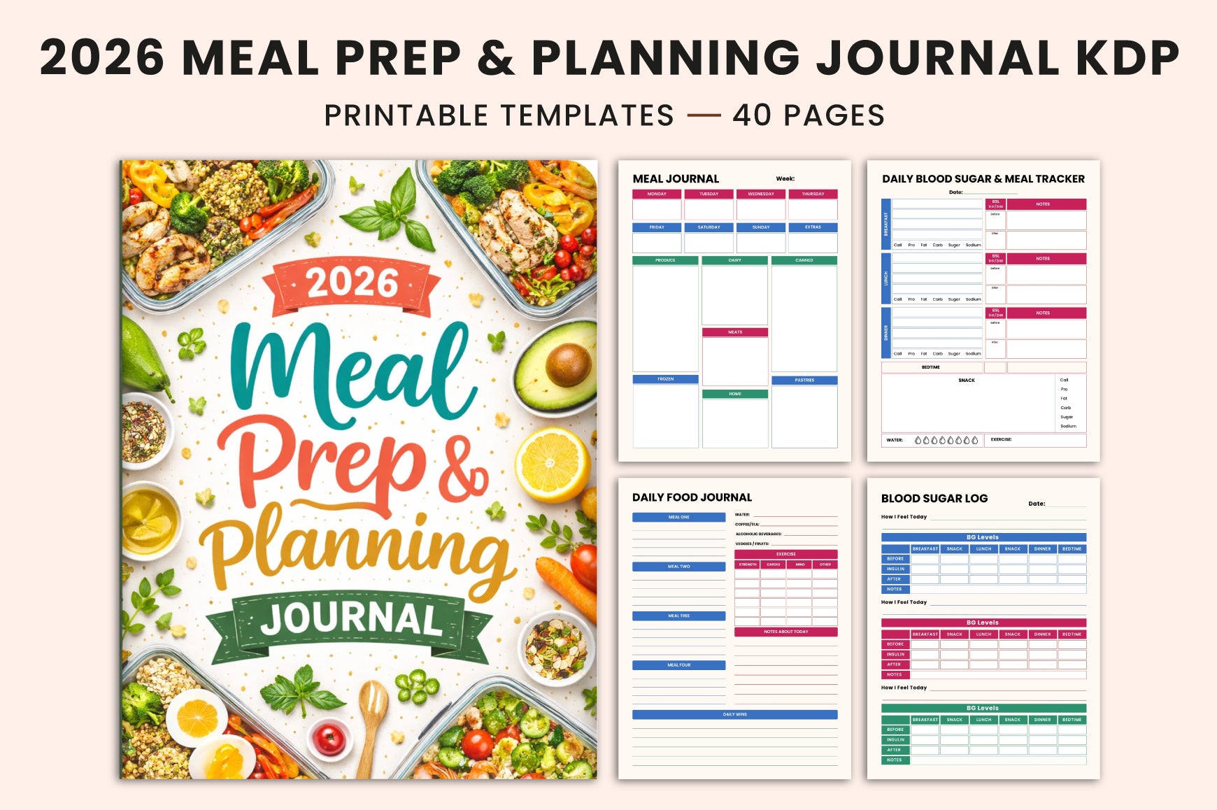 Meal Prep Planning Journal