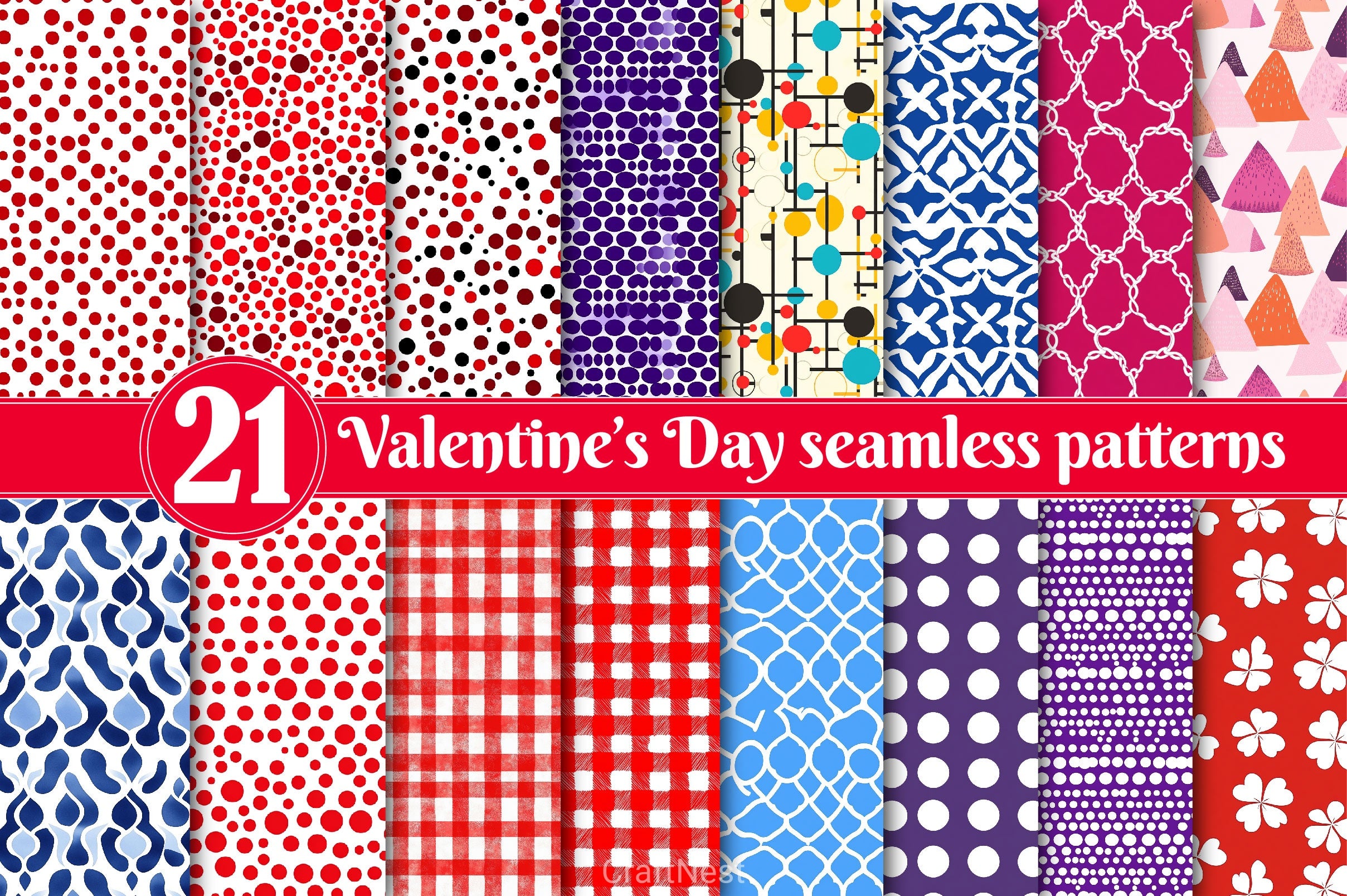 Valentine Digital Papers - CraftNest - Digital Crafting and Art
