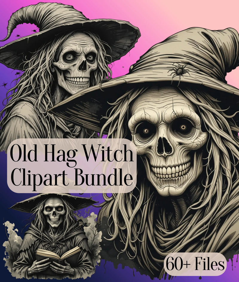 Old Hag Witch Clipart Bundle - CraftNest - Digital Crafting and Art