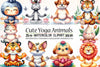 Cute Yoga Animals Clipart Bundle