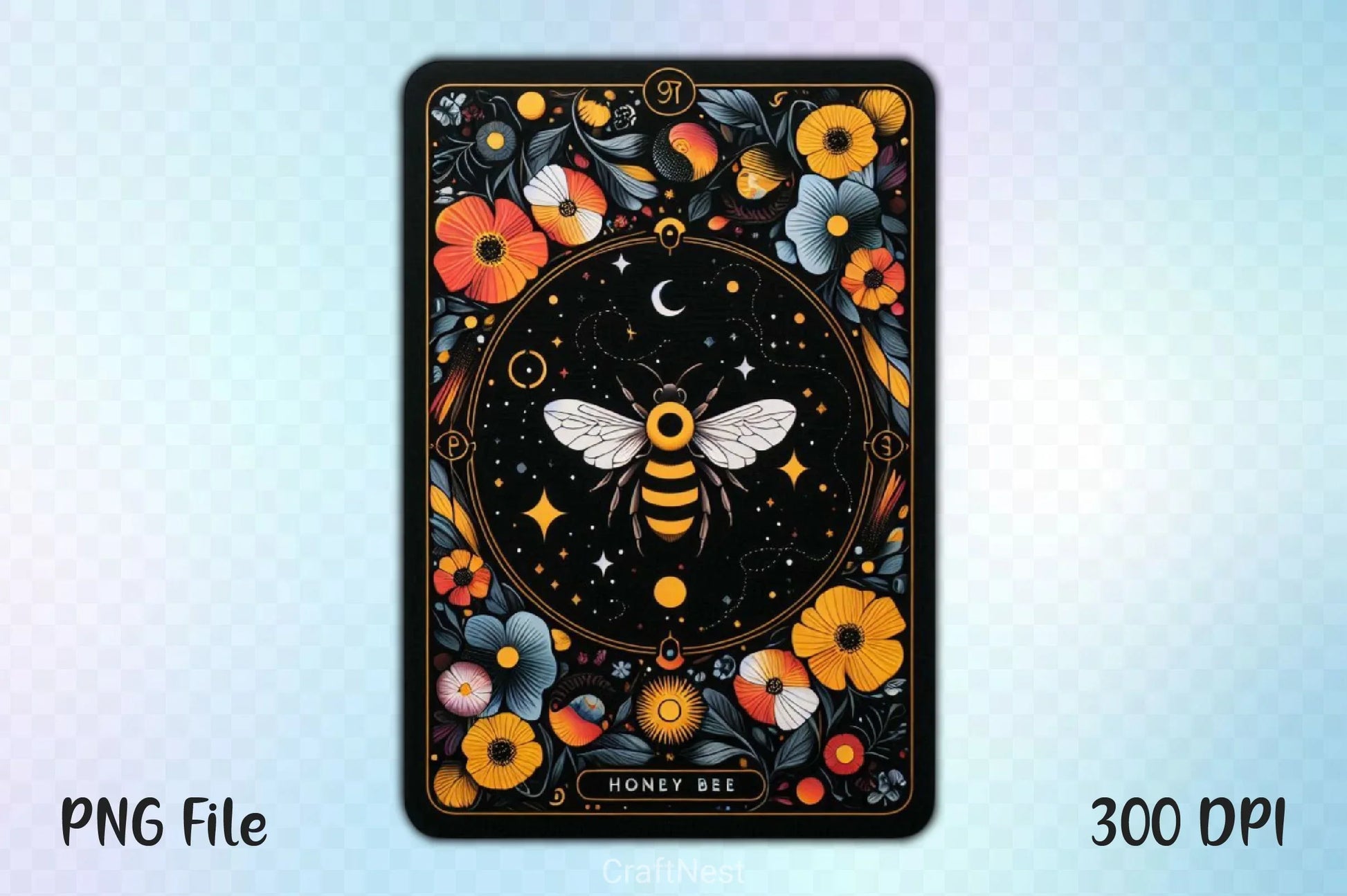 Honey Bee Tarot Card Clipart Bundle 23 - CraftNest - Digital Crafting and Art