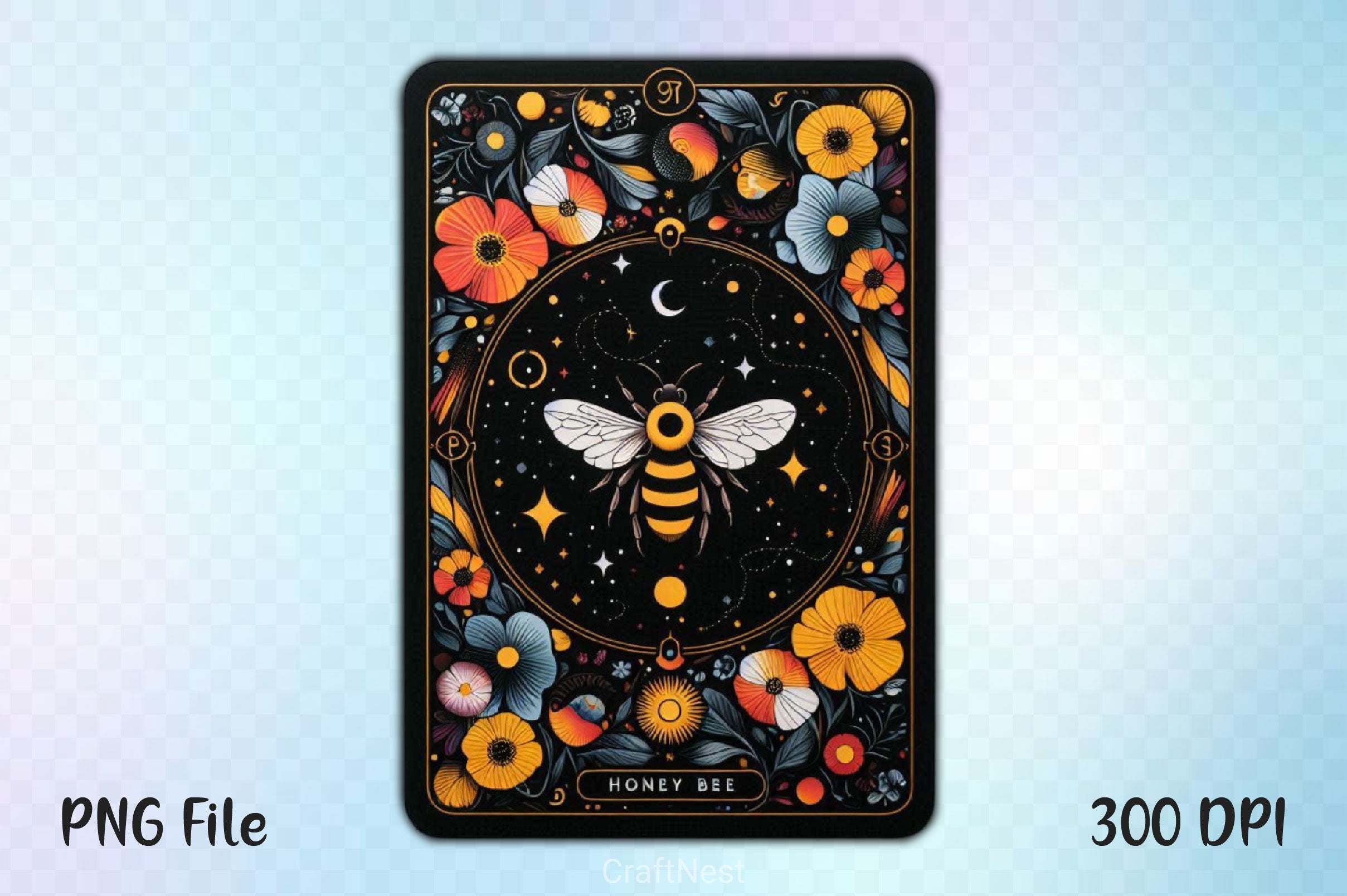 Honey Bee Tarot Card Clipart Bundle 23 - CraftNest - Digital Crafting and Art