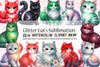 Glitter Cat Clipart Bundle