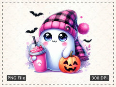 Cute Ghost Cute Halloween Clipart Bundle 3 - CraftNest - Digital Crafting and Art