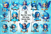 Blue Cute Fairy With Swing Clipart Bundle