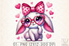 Valentine's Bunny Clipart Bundle 1
