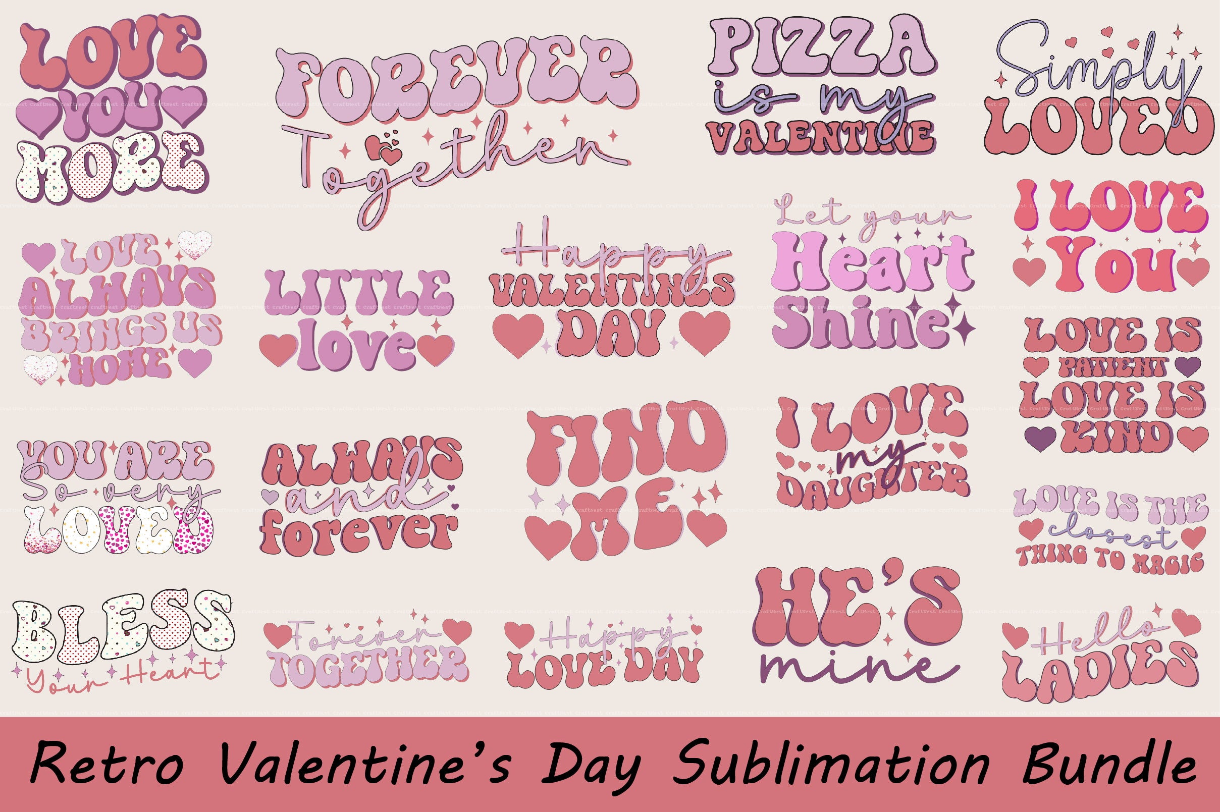 Valentine Design Clipart Bundle 1