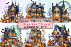 Vintage Halloween Clipart Bundle 9 - CraftNest - Digital Crafting and Art