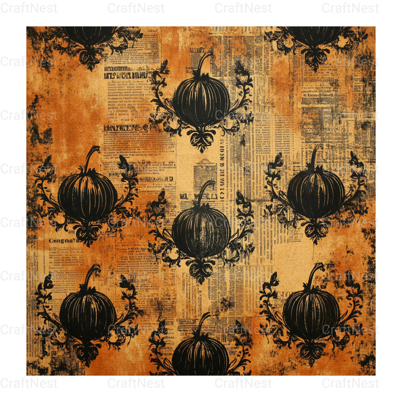 Halloween Damask Clipart Bundle - CraftNest - Digital Crafting and Art