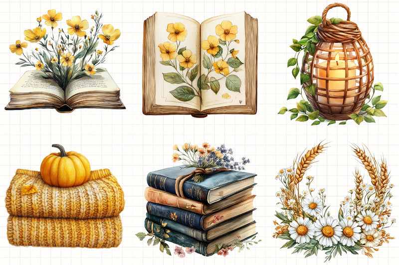 Autumn Clipart Set - CraftNest - Digital Crafting and Art