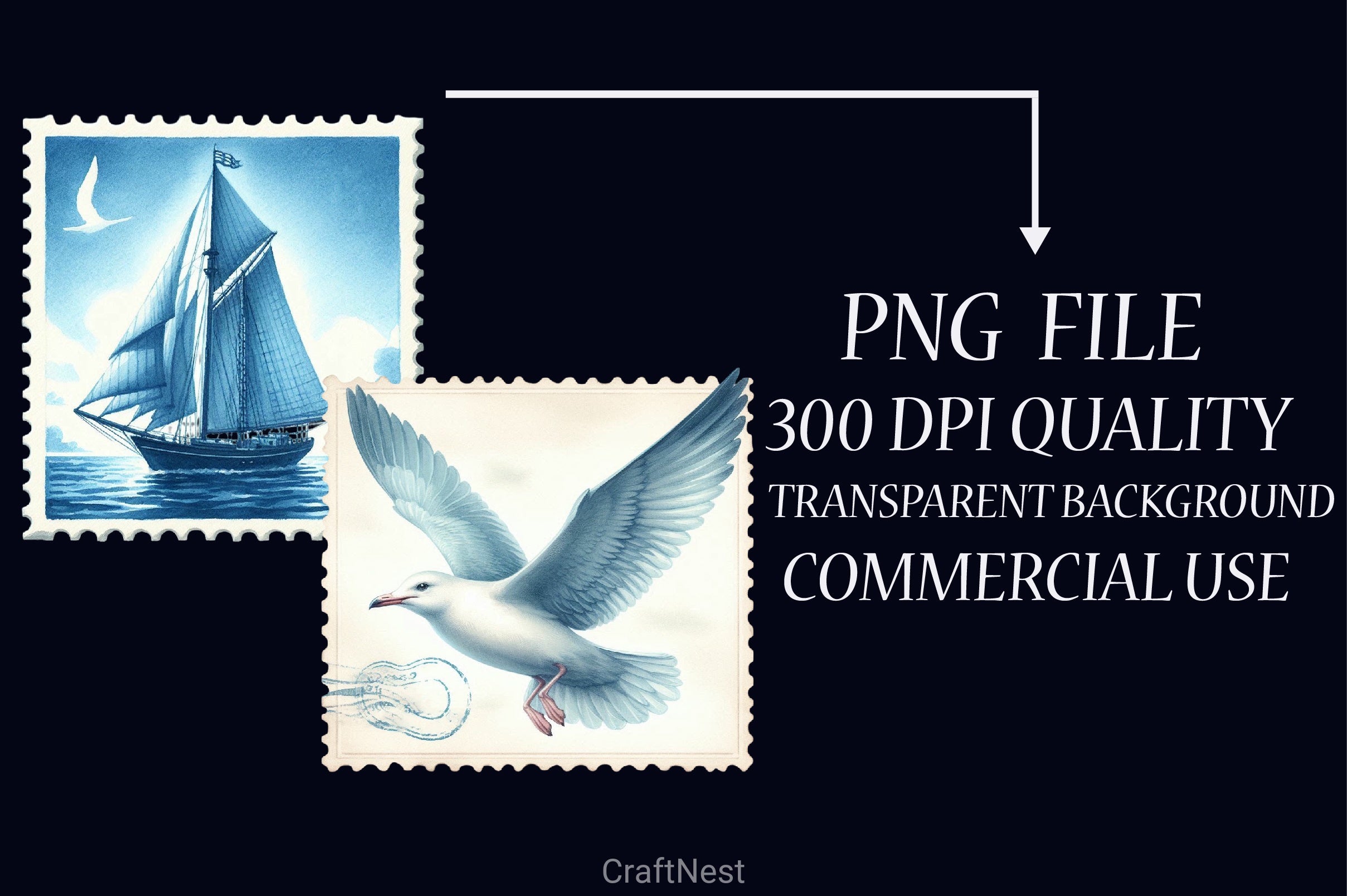 Summer Stamps Clipart Bundle - CraftNest - Digital Crafting and Art