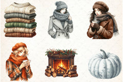 Autumn Clipart Bundle 8 - CraftNest - Digital Crafting and Art