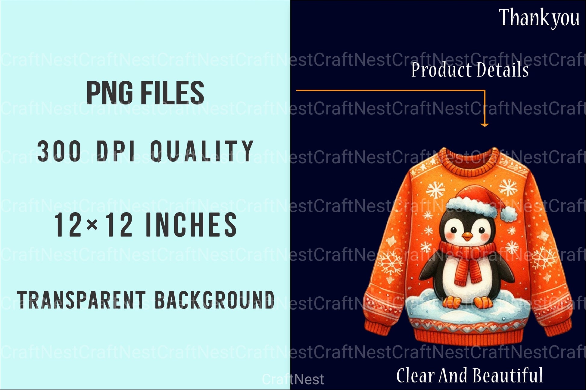 Christmas Sweater Pullover Designs Clipart Bundle - CraftNest - Digital Crafting and Art